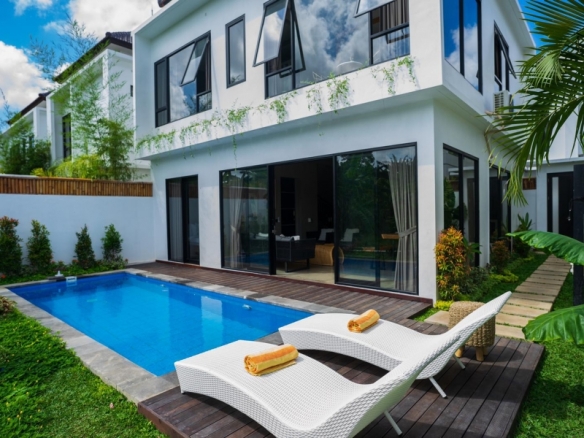 BEAUTIFUL RICEFEILD VIEW 3 BEDROOM VILLA FOR RENT AND LEASEHOLD SALE IN PADONAN – WH066