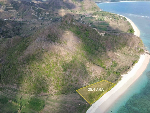 incredible beachfront plot of land for freehold sale in serangan beach lombok bm345