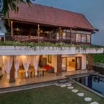 rice field view 3 bedroom villa for rent in berawa am035 1