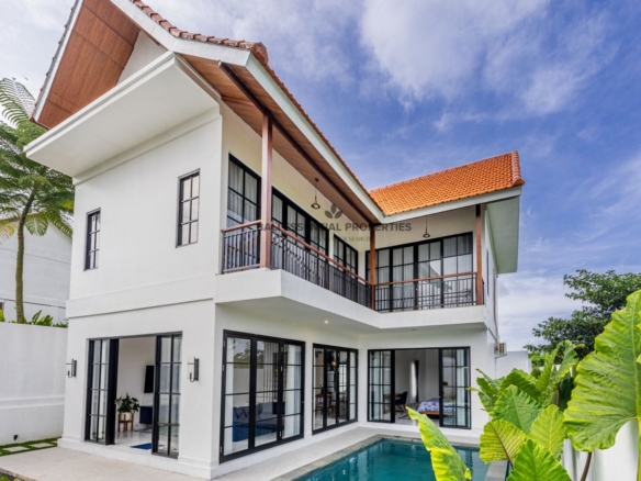 ricefield view 3 bedroom villa for rent in canggu ak029 11