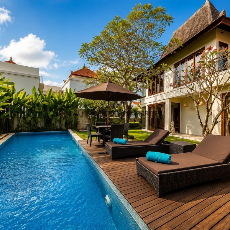 spacious 4 bedroom villa for rent in padonan canggu bm121 18