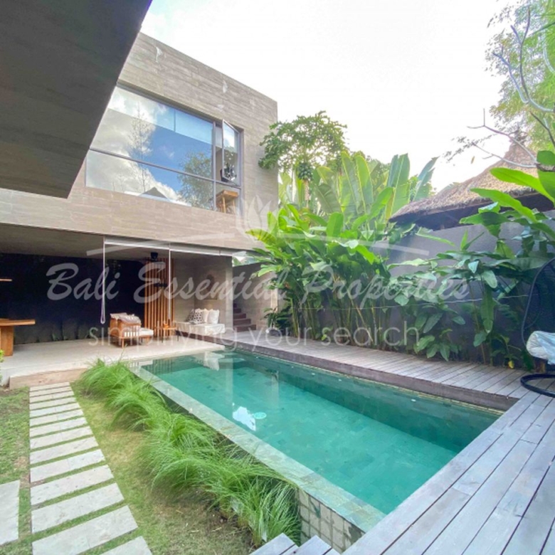 modern concrete industrial style villa for rent in kerobokan bm278 1