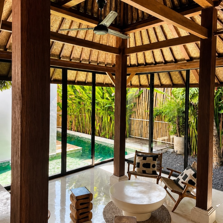 rice field views 2 bedroom villa for rent in pererenan ra021 01