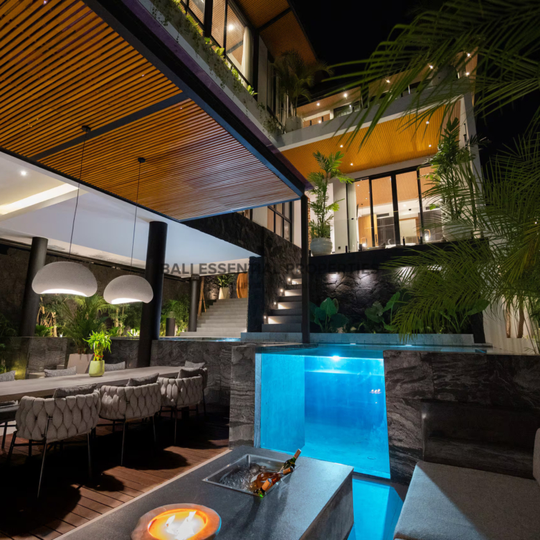 luxury 5 bedroom villa for monthly rent in pererenan bm555