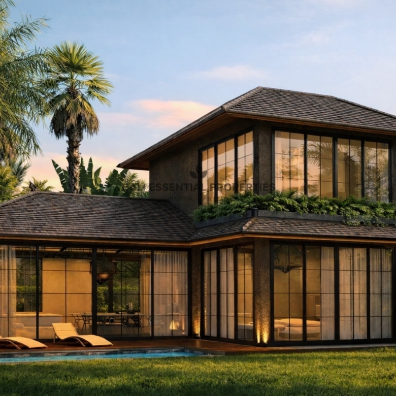 off plan jungle view 2 bedroom villa for leasehold sale in ubud ra032